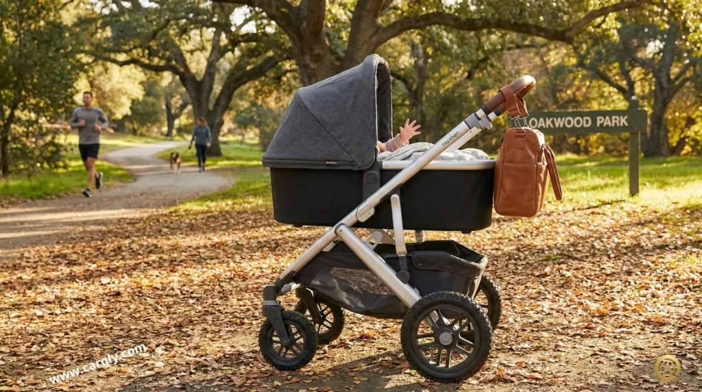 Stroller in a park