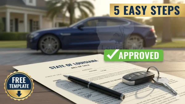 Bill of Sale for Car Louisiana