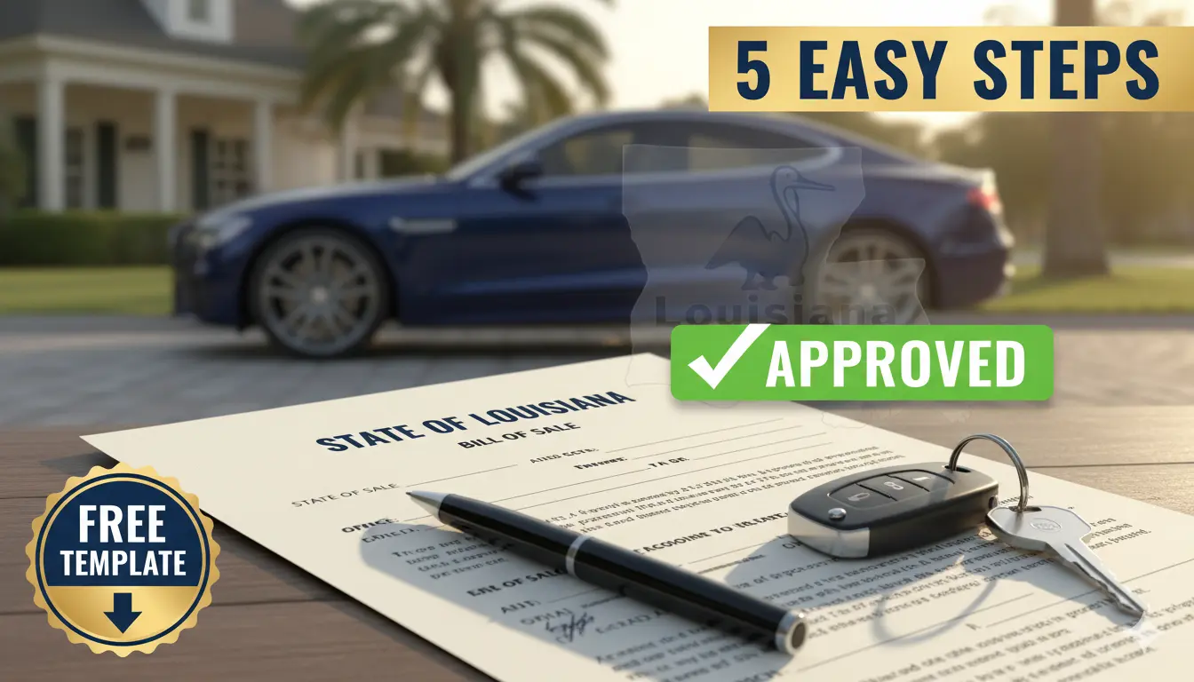 Bill of Sale for Car Louisiana