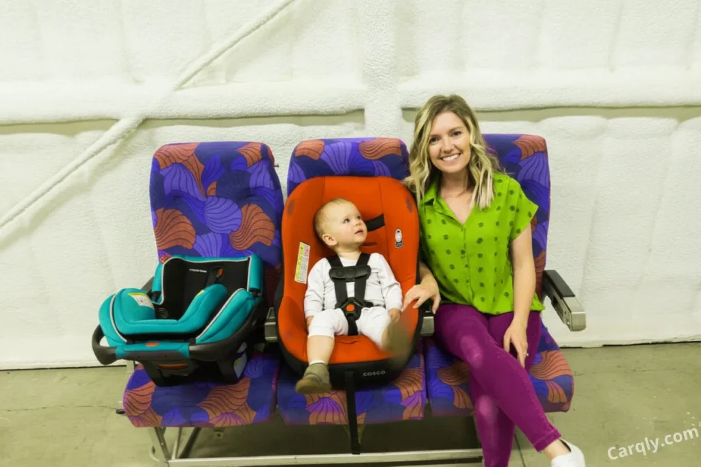 FAA approved booster car seat for airplane travel with child